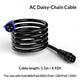 Medic Grow 1.5M/5FT LED IP67 Daisy Chain AC Power Cord for FOLD-800 / FOLD-1200 / FOLD-1200U - Medicgrow