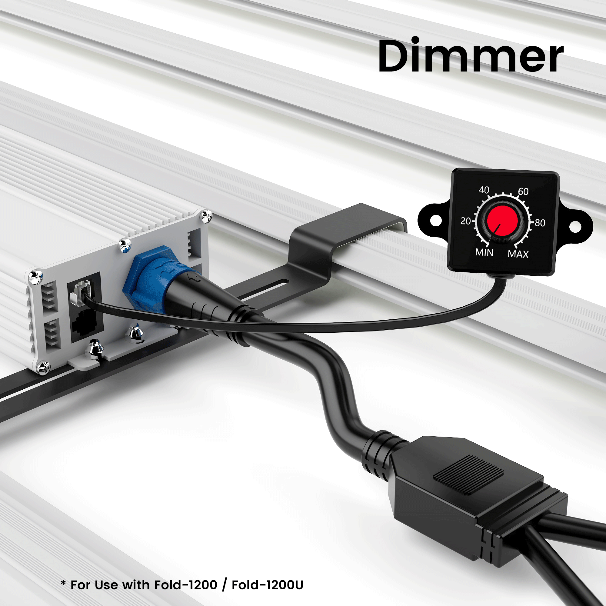 Medic Grow 0-10V 1M/3.28FT LED Dimmer Knob Mini Controller for Fold-1200, and Fold-1200U - Medicgrow