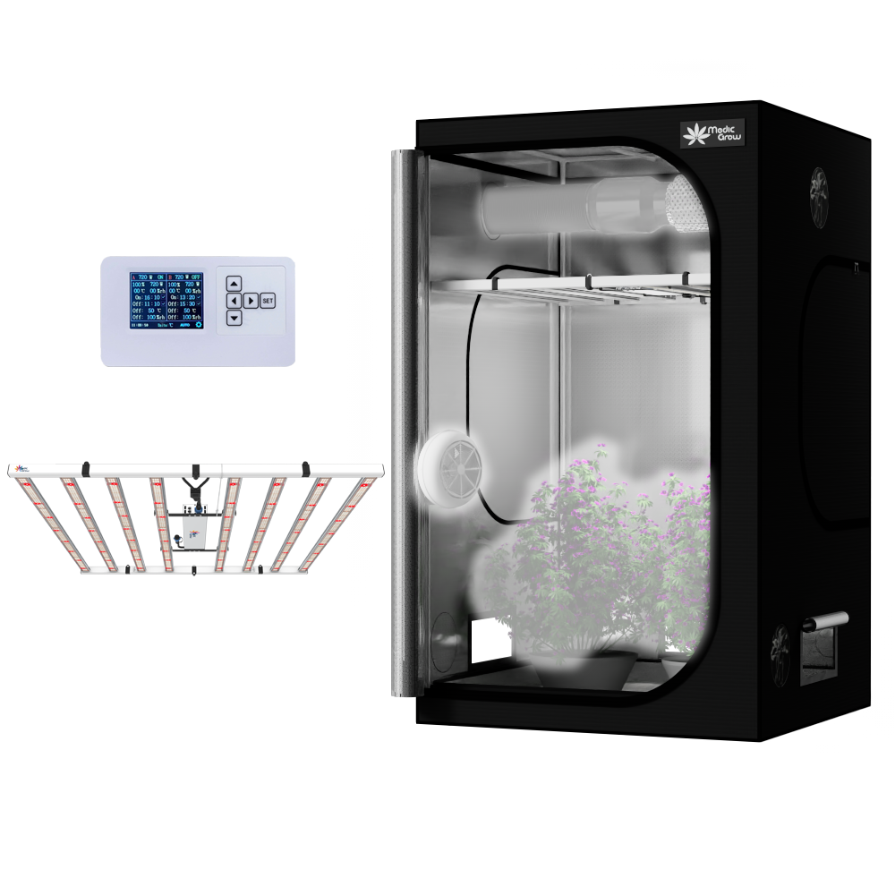 Medic Grow Fold-800 Led Grow Light & 4'X4' (48"x48"x80") Best Grow Tents Kits - Medicgrow