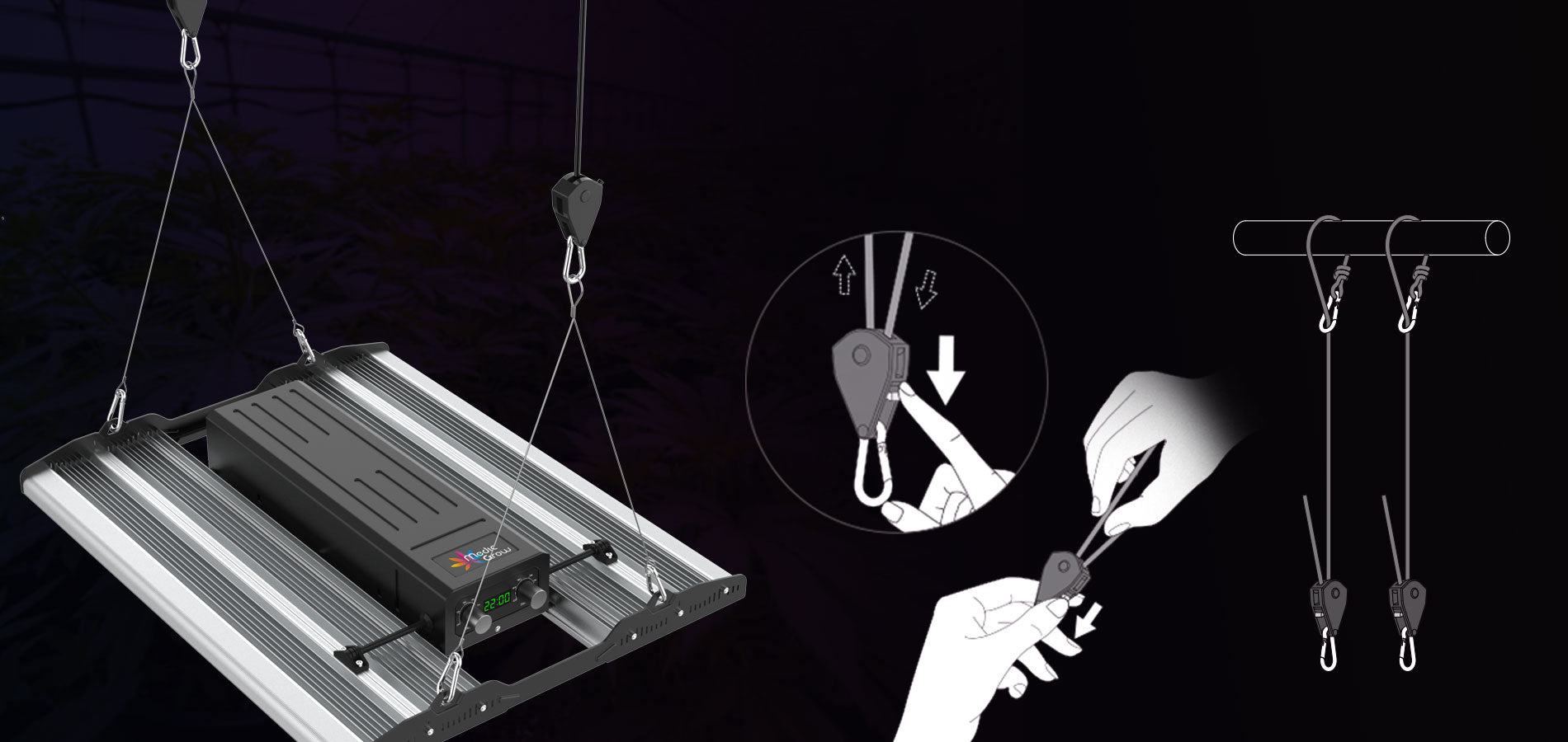 grow tent and light kit, minisun-2 150W and 2x4 grow tent kits