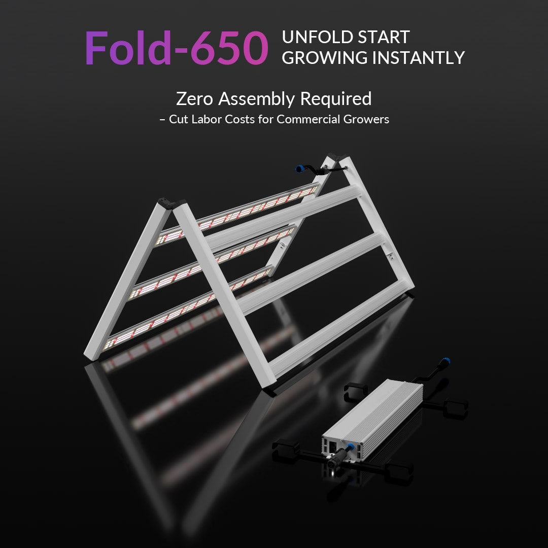 Medic Grow Fold-650 Built-in dimmer 650W Led Grow Lights V1 Spectrum - Medicgrow
