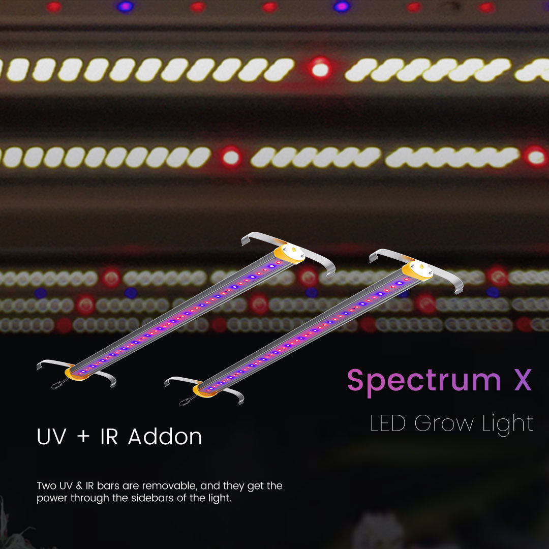 Medic Grow Spectrum X 780-880W Adjustable Full Spectrum UV and FR Commercial LED Grow Light for 5X5FT - Medicgrow